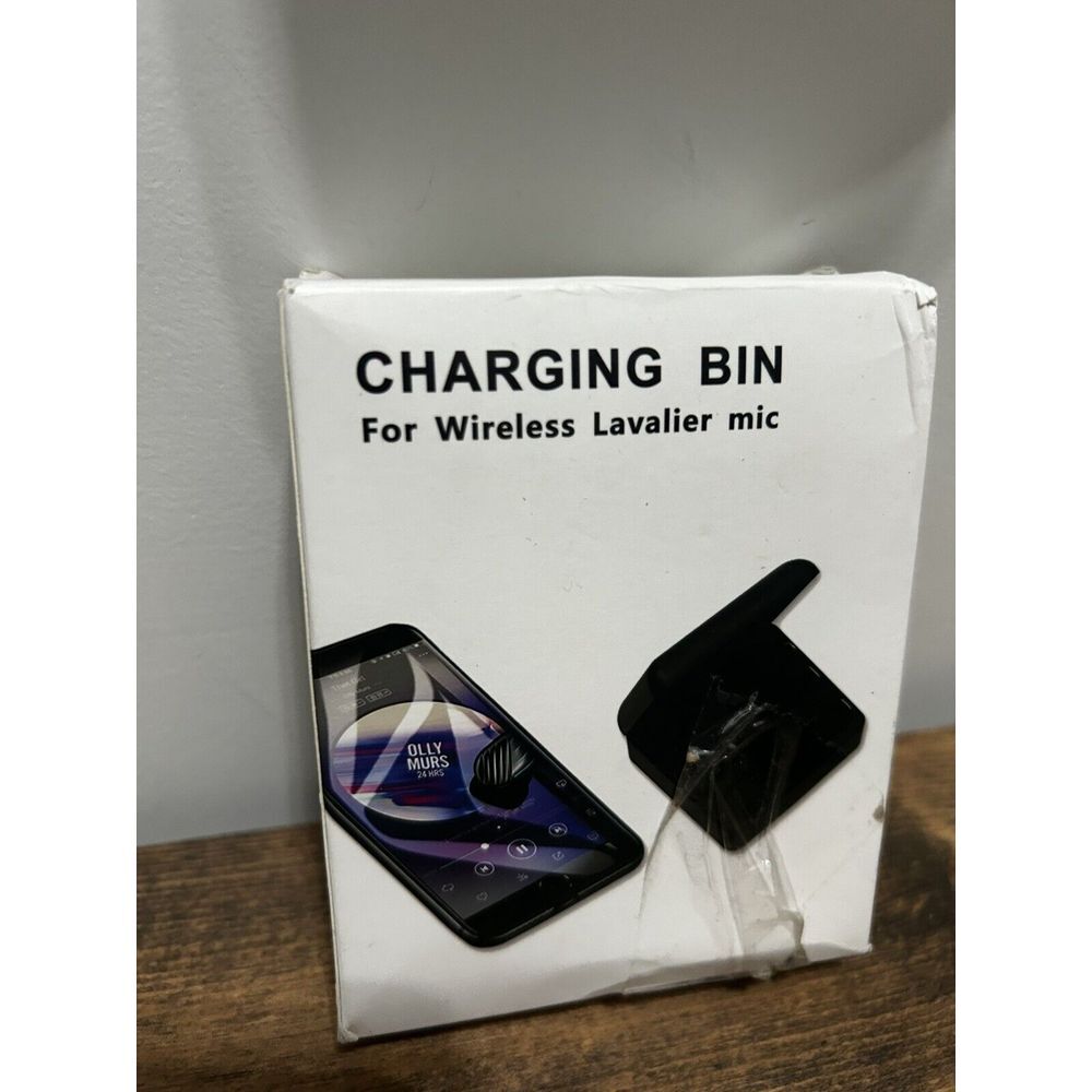 Wireless Lavalier Microphone Charging Bin for iPhone iPad‎ Android Charging Case